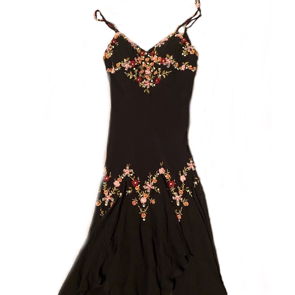 Black flower Dress